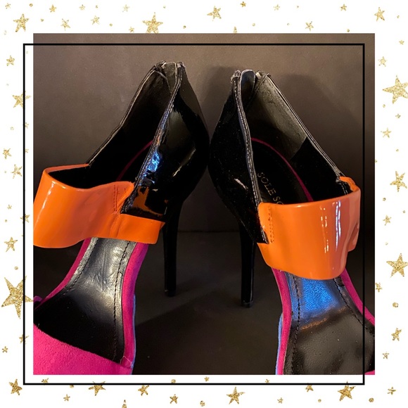 Sole Society Patent Suede Platform Heels 5 - Picture 3 of 7